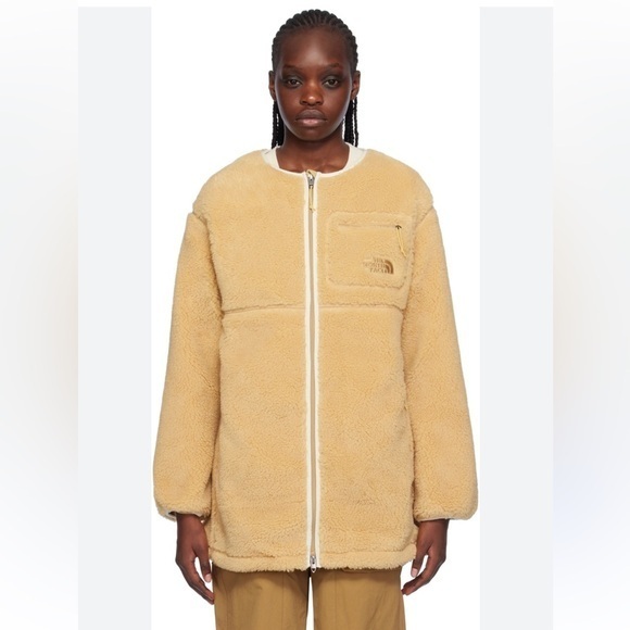 The‎ North Face Khaki Extreme Pile Coat xs - Picture 9 of 10